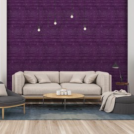 30PCS 3D Wall Panels Peel and Stick Faux Brick Wallpaper Purple Self Adhesive Foam Brick Paneling Faux Stone Wall Panels (30PCS, Purple)