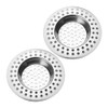 Stainless Steel Sink Strainer 2 Pack - 7.7cm Heavy Duty