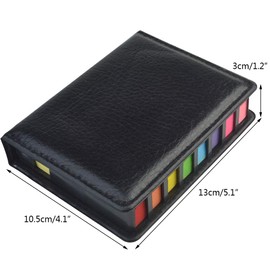 2000 Pieces Page Markers Tabs Page Flags Sticky Index Tabs Arrow Flag Tabs, Fluorescent Color Note Page Markers Labels Sticky Notes Writable File Flags with PU Box, 11 Colors 3 Sizes