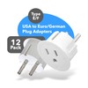 Orei American USA To European Schuko Germany Plug Adapters CE