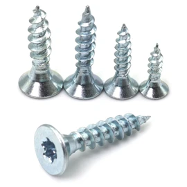 Wood Screws 3.5 x 16 mm Galvanised with Torx Countersunk Head Full Thread Chipboard Screws Pack of 200