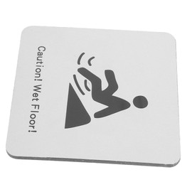 TEHAUX Slippery Floor Caution Sign Wet Floor Alert Safety Warning Plate Wall Mount Home School Safety