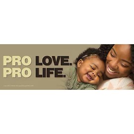 Heritage House '76 Pro Love. Pro Life Pro-Life Bumper Sticker