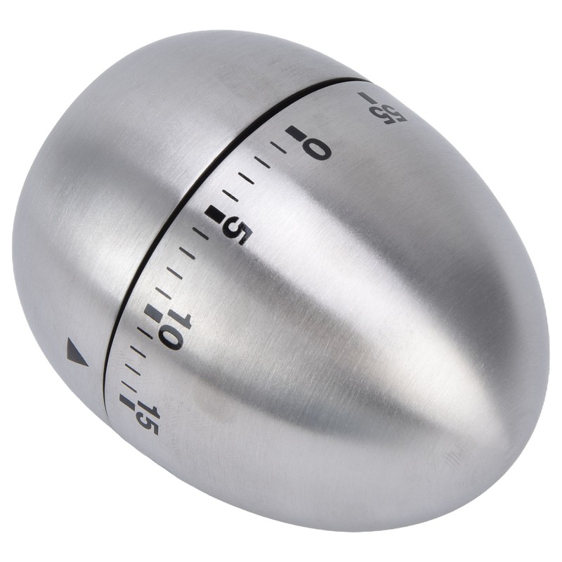 Cooking Timer Egg Shaped Clear Scale Design Manual Mechanical 60