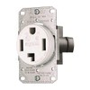 Hubbell RR430FW Receptacle SB 30Amp 125/250V 3P4W Flush Mounting, White