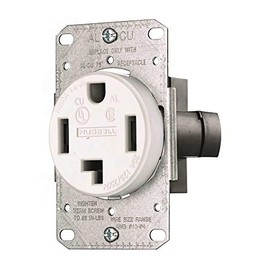 Hubbell RR430FW Receptacle SB 30Amp 125/250V 3P4W Flush Mounting, White