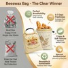 YOJO 2 Pack Reusable Beeswax Bread Bags for Sourdough, 17x13"