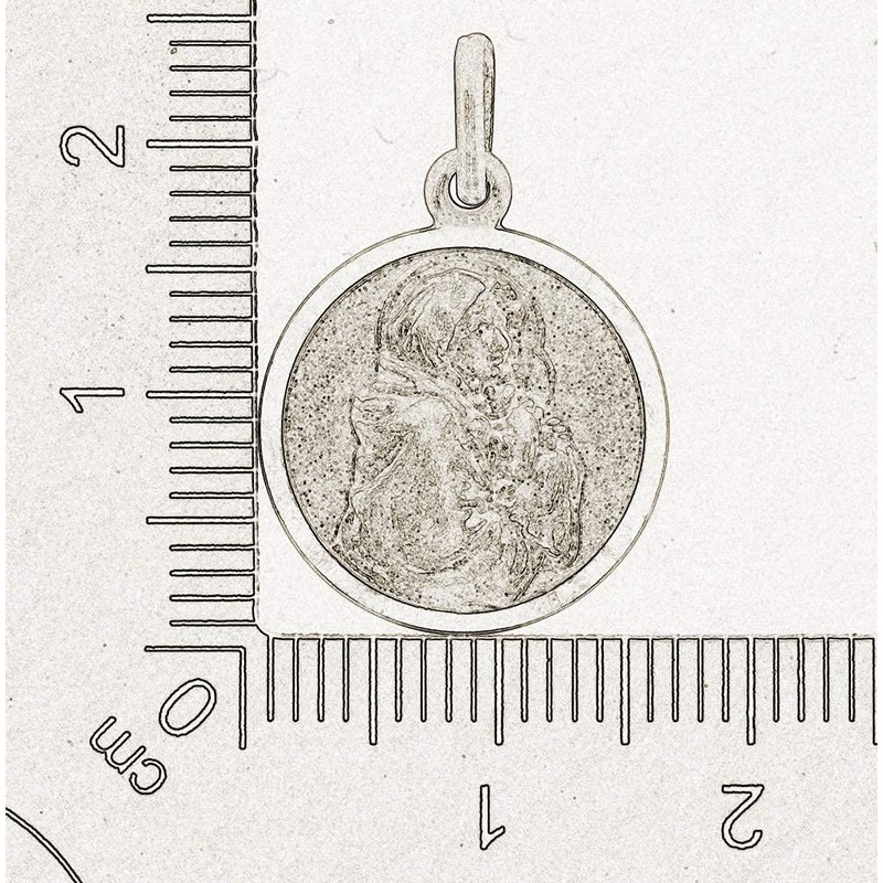 Maria with Child Jesus, Pendant 925 Silver