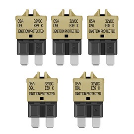 LENKRAD Automotive 5 Amp ATC/ATO Resettable Fuse 5A Manual Reset Standard Blade 5Amp Fuses Manual-Reset Circuit Breaker 5A for Car Truck RV Automotive Marine Boat Trolling Motorhome, 5 Pack…