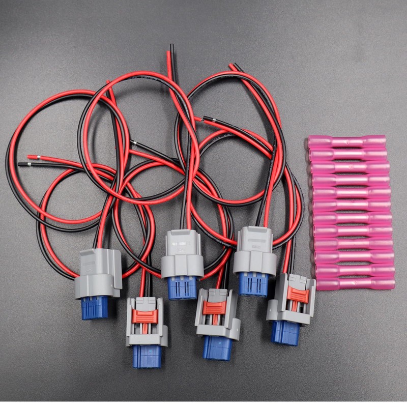 6PCS Ignition Coil Connector Pigtail Plug Compatible with Dodge Jeep