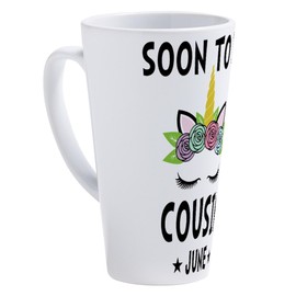 CafePress Soon To Be Cousin June Future Gift 17 oz Latte Mug