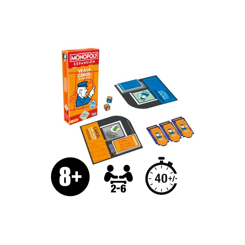Hasbro Gaming Expansión Ve a la Cárcel para Monopoly