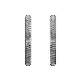 Rectangular Reflectors - Safety Spoke Reflective Quick Mount Custom Accessories Adhesive Reflector for Cars, Trailer, Motorcycle, Trucks, Boat, Bicycle and Bike (48. Clear-0.82*0.61*0.02 inch ,2Pcs)