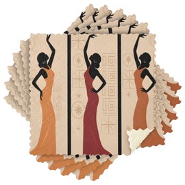 ALAZA Beautiful African Women Dish Towels Set