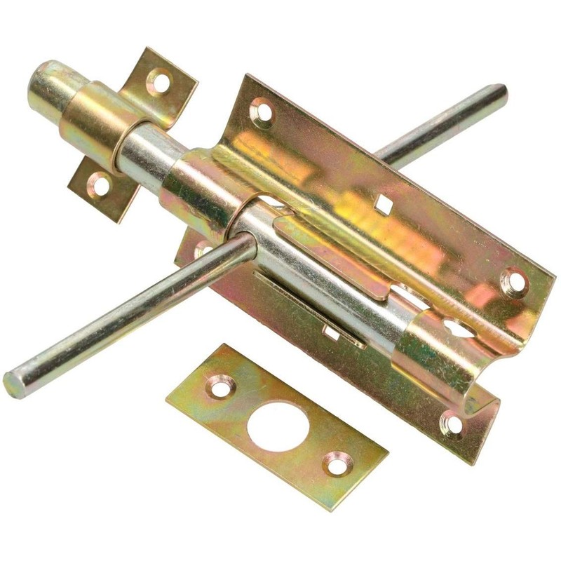 KOTARBAU® Door Bolt Bolt 100 mm Double-Sided Gate Bolt Lock