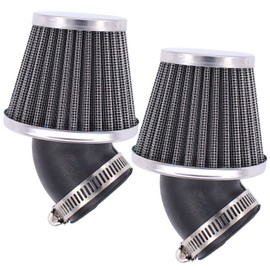 HouYeen Universal 40mm Air Filter 45 Degree for 50 110 125 140CC ATV Pit Dirt Bike Motorcycle Black Pack of 2