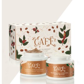 SET CORPORAL CON CAFÉ EXFOLIANTE Y MANTEQUILLA CORPORAL EXQUISITO AROMA