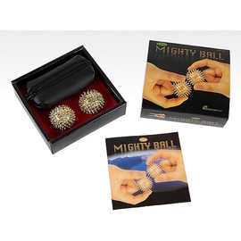 Sookwang Hand Acupressure Balls Set of 2, Spiky Massage Orb, Compact Design for Grip and Finger Exercise, Palm Massage Tools with Storage Pouch_1.46 inches (37mm)