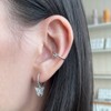 VIFE 925 Sterling Silver butterfly Drop Hoop Earrings for Women
