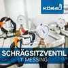 kör4u Angle Seat Valve 1 Inch, Brass, Rising Spindle, Female