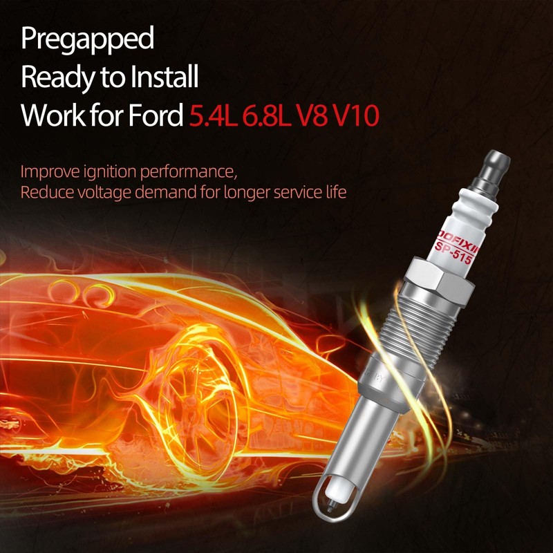 8X Spark Plugs SP515 SP546 Compatible with Ford F-150 5.4L,