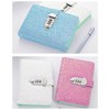 Refillable Notebook with Lock, A6 PU Leather Journal Diary with