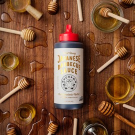 Bachan's Japanese Barbecue Sauce 4 Pack - 1 OG, 1 Hot & Spicy, 1 Sweet Honey, 1 Yuzu Mini - BBQ Sauce for Wings, Chicken, Beef, Pork, Seafood, Noodles, and More. Non GMO, No Preservatives, BPA free