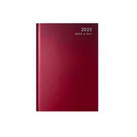 MantraRaj 2025 A5 Day A Page Diary with Hard Backed Organiser For Student, Teacher, Home, Office, Business Weekly Year Planner Best for Gift | Daily Planner | A5 Diaries (A5 Day A Page, Red)
