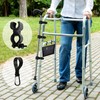SADIKALO 5pcs Cane Holder for Walker Rollator and Hook Canes