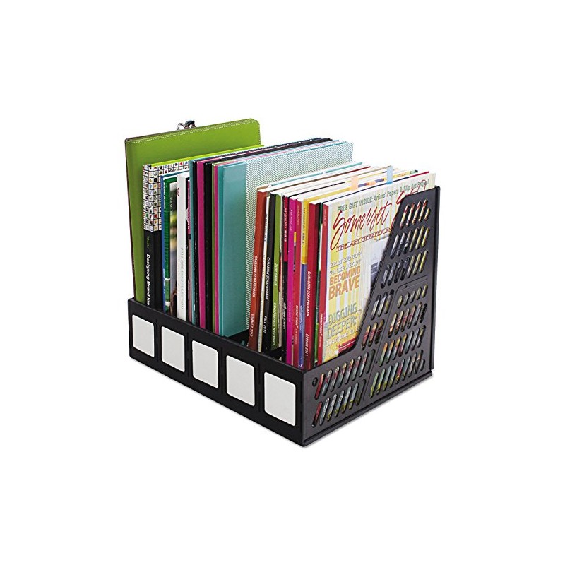 Advantus 34092 Literature File, Five Slots, Black