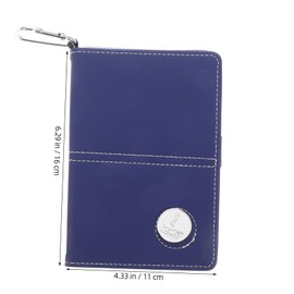 Kisangel Golf Scorecard Holder Cover Pu Leather Scorebook Scorecards and Pencil for Golfers