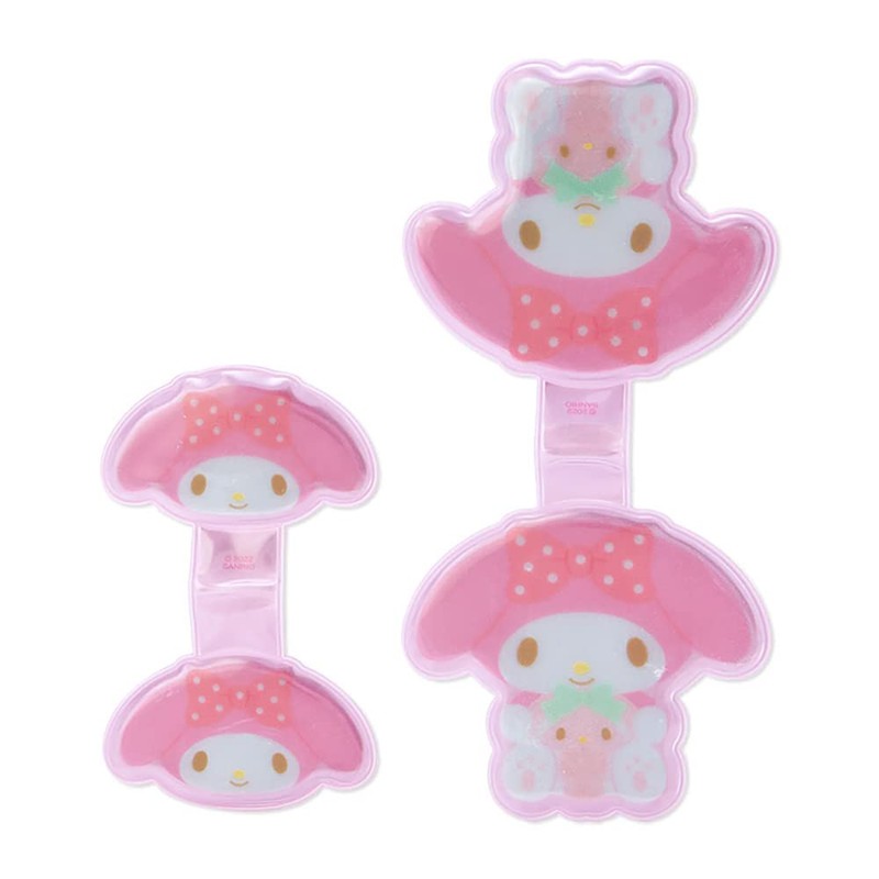 Sanrio 763985 Sanrio Reflector Clip, Reflector, Pink, Set of 2,
