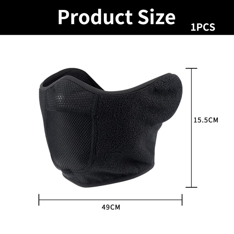 EMTPJAL Winter Half Face Mask, Windproof Thermal Ski Mask with