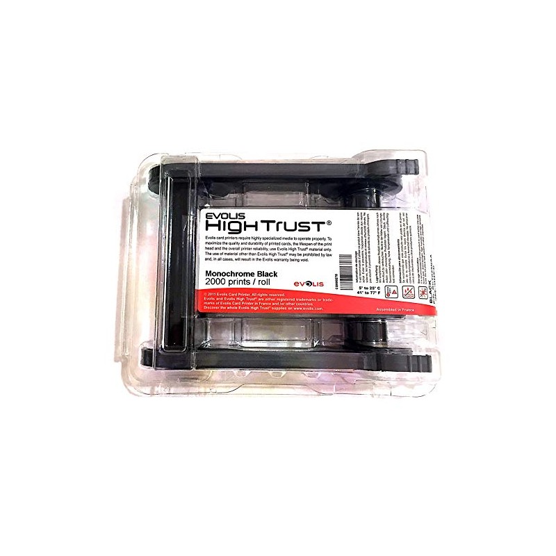 Evolis RCT023NAA Black Print Ribbon - Print Ribbons Zenius Primacy,