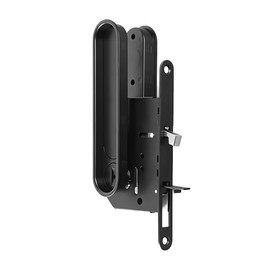 Pocket Door Lock and Pulls，Privacy Sliding Door Lock, Hidden Finger Pull, 6 Inch Recessed Flush Door Pull Handles，Keyless,Matt Black