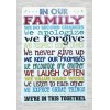 Family Positive Affirmations Motivational Words prints and artwork