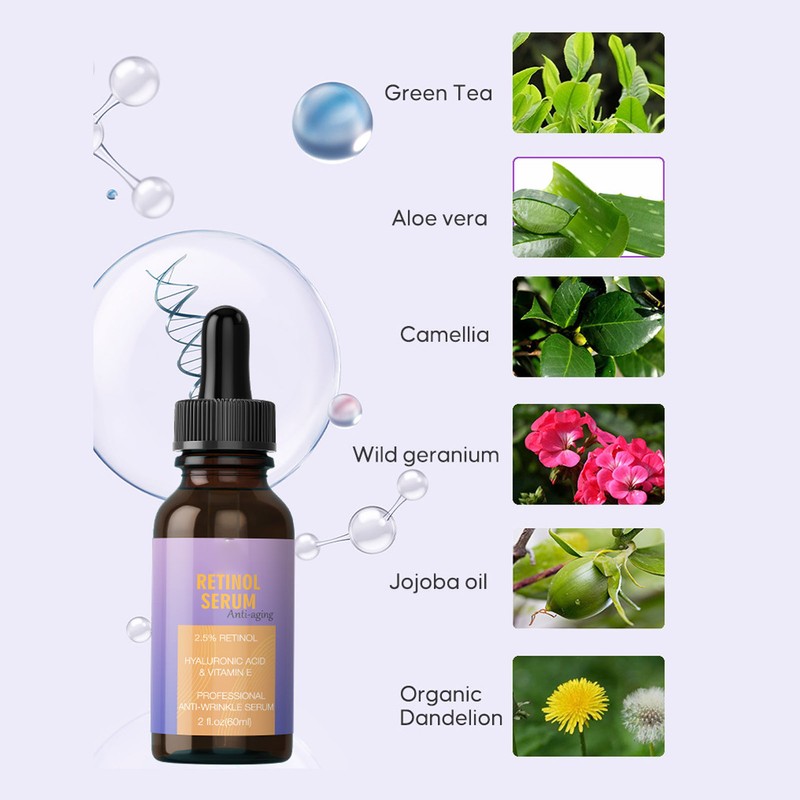 Retinol Serum 60ml Moisturizing Fine Skin Lighten Fine Lines Hydrating