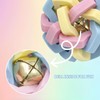 BingegePet Ferret Toys 6-Pack with Bells – Colorful Interlocking Ball