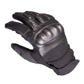 Sec Gloves Special Special Police Swat Tactical Mask Carbon Protection Airsoft Shooting Army Biker Leather Öffung Index Finger - Black