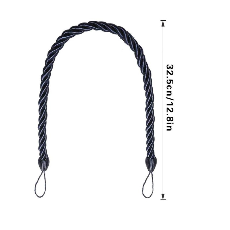2PC Tiebacks Outdoor Curtain Ropes ，32.5 cm / 12.8 in