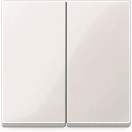 Merten 432519 Rocker, 2-gang, polar white glossy, System M