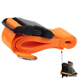 Car Seat Travel Strap |car seat Luggage Strap for Airport Easily Converts Your Child's Car Seat and Carry-on Luggage Into an Airport Car Seat Stroller Carrier, Solving Your Travel Worries(Orange)