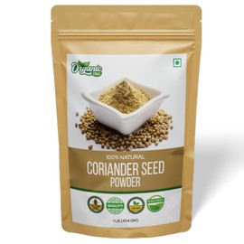 Organic Zing Organic Coriander (Cilantro) Powder (Coriandrum sativum) for Curries, Pickles | 100% Raw | USDA Certified | Vegan | Product of India - 16 oz (454 g) (Pack of 1)