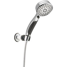 Delta Faucet 9-Spray Touch-Clean Wall-Mount Hand Held Shower with Hose, Chrome 55424