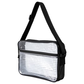 Synvicovan 15.7 Inch Tool Bag-Transparent & Anti-static Cleanroom Engineer Bag for Work and Travel（fabric shoulder straps）