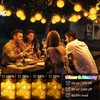 StarryEver Lantern String Lights Outdoor Plug in, 40Ft Connectable Warm