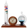 Lily's Home Analog Weather Station, with Galileo Thermometer, Glass Barometer,