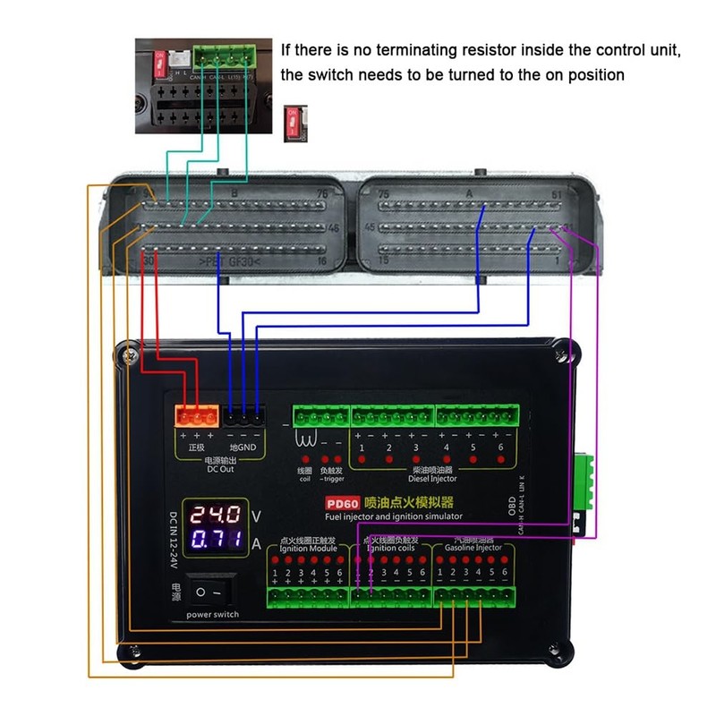 Cucioki PD60 Fuel Injection Ignition Simulator ECU Maintenance Platform Testing