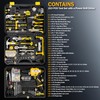 DOWELL Tool Set with 12V Cordless Drill, 223-Pcs Home Tool