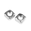 M5-0.8 Square Nuts, M5 Fastener Nuts 304 Stainless, Bright Finish,